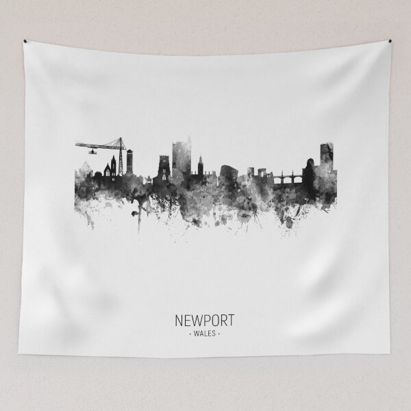 Artikelvorschau, Newport Wales Skyline entworfen und verkauft von ArtPrints.