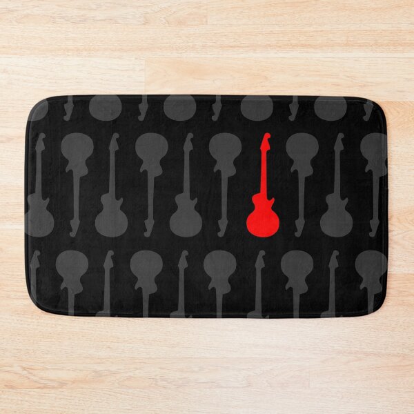 Item preview, Red and Black Guitars Pattern designed and sold by XOOXOO.