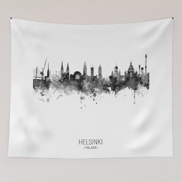 Artikelvorschau, Helsinki Finland Skyline entworfen und verkauft von ArtPrints.