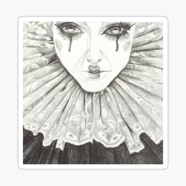 Elizabethan Clown Sticker