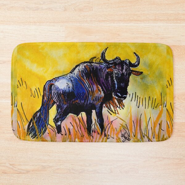 Item preview, Wildebeest illustration designed and sold by MikeJory.