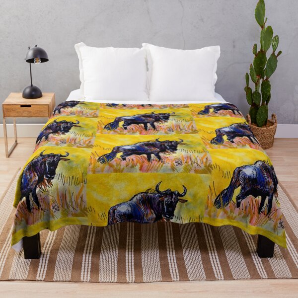 Item preview, Wildebeest illustration designed and sold by MikeJory.