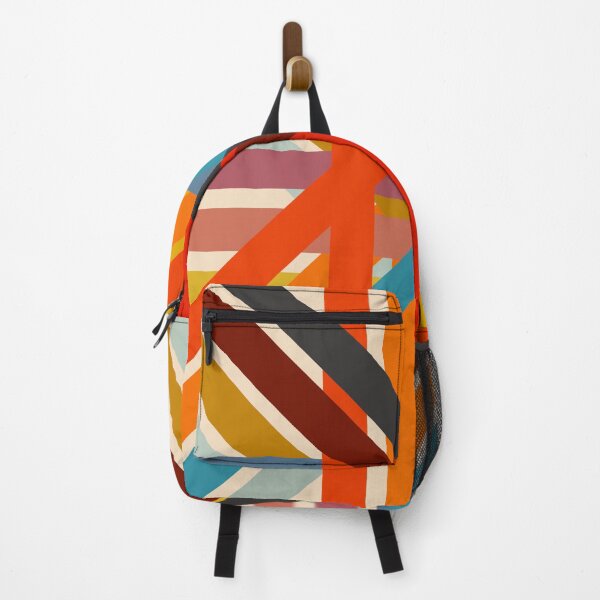 Item preview, Sutugius - Abstract Colorful Retro Style Stripe Pattern designed and sold by Retro-Rocket.