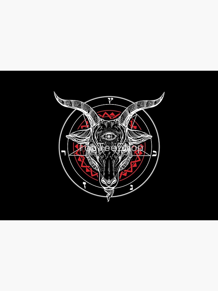 Satanic Goat Baphomet Satan Symbol Lucifer Devil" Sale by TopTeeShop | Redbubble