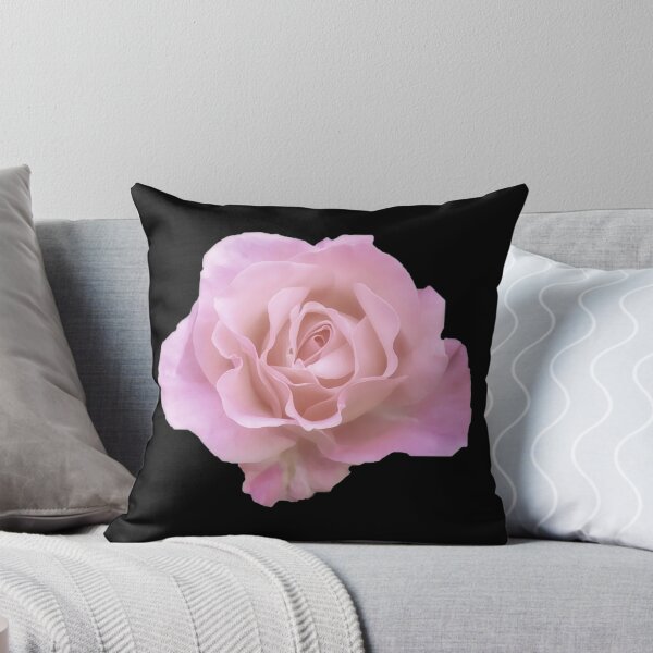 Item preview,  A Single Natural Looking Pink Rose (black background) designed and sold by Pendy777.