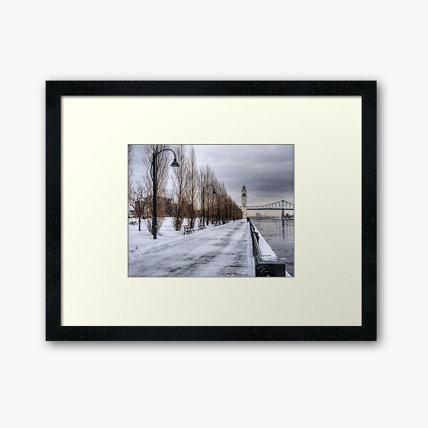The Clocktower, Montreal Framed Art Print