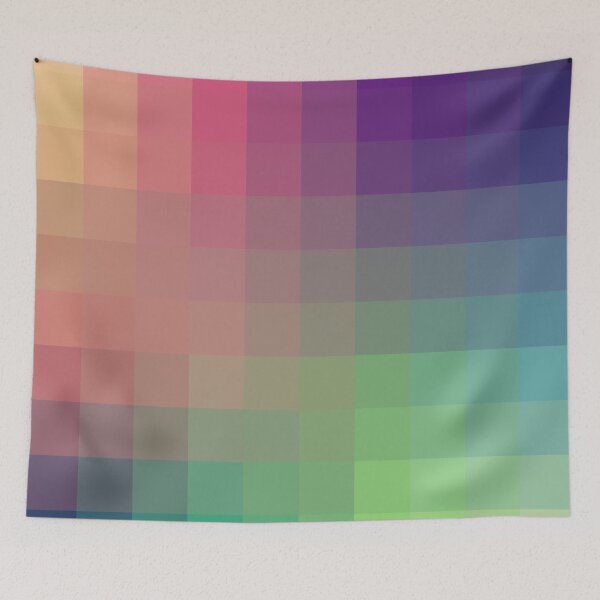 Item preview, Turehu - Abstract Colorful Retro Style Pixel Pattern designed and sold by Retro-Rocket.