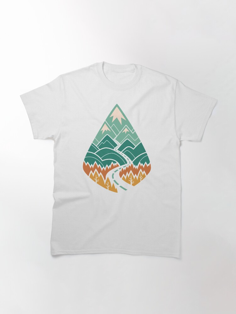 Thumbnail 3 of 7, Classic T-Shirt, The Road Goes Ever On: Summer designed and sold by Waynem79.