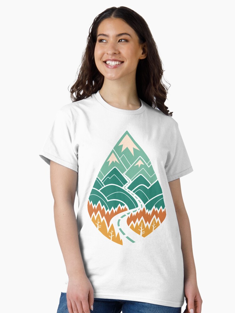 Thumbnail 2 of 7, Classic T-Shirt, The Road Goes Ever On: Summer designed and sold by Waynem79.