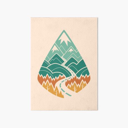 The Road Goes Ever On: Summer Art Board Print