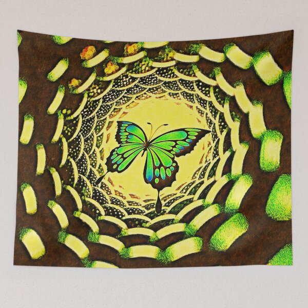 Item preview, Butterfly flying into a portal designed and sold by helenkaiy.
