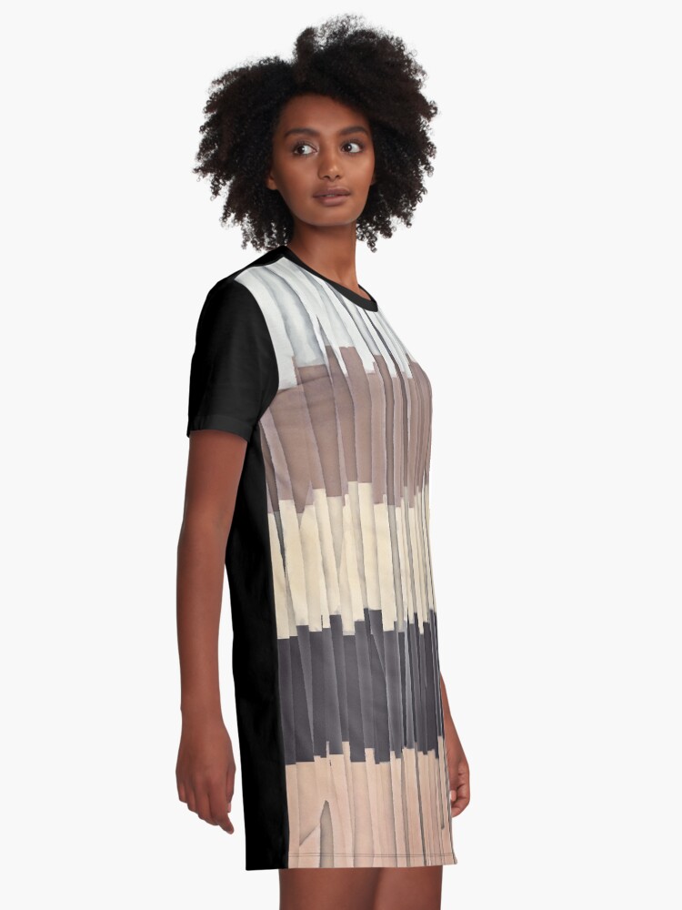 Alternate view of Shreds of Colors 3 Graphic T-Shirt Dress