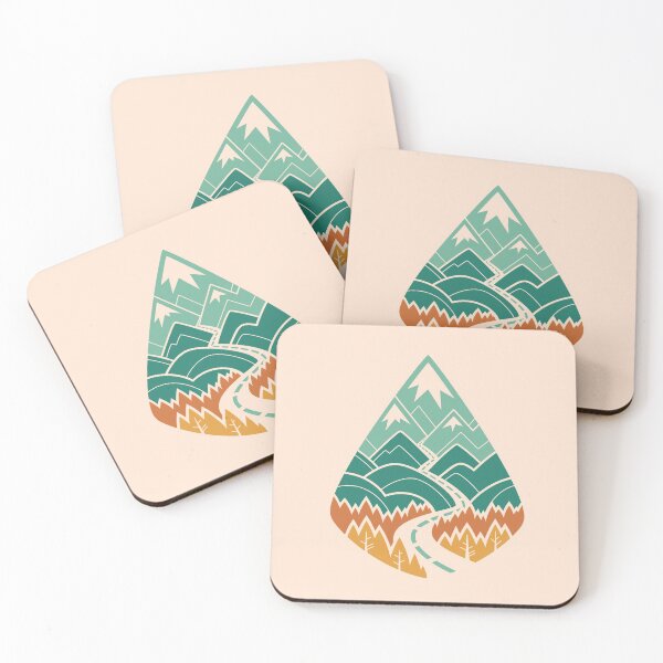The Road Goes Ever On: Summer Coasters (Set of 4)