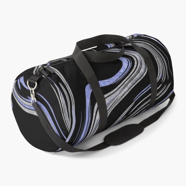 Item preview, Liquid Marble Swirls Blue Silver on Black designed and sold by WisdomInspired.
