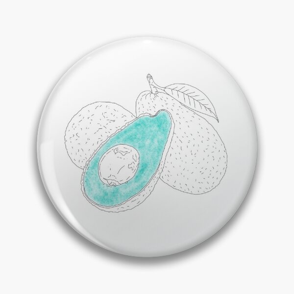 Item preview, Avocado line art designed and sold by ThreeDotsDesign.