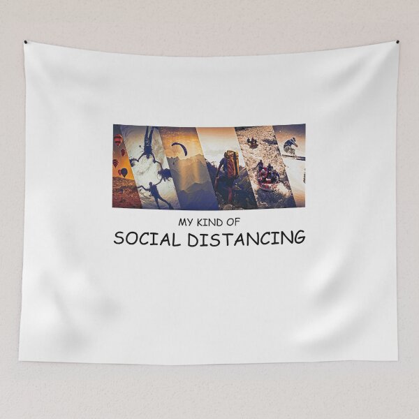 Item preview, Adventure is my kind of social distancing designed and sold by Palash Jain.