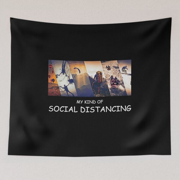 Item preview, Adventure is my kind of social distancing designed and sold by Palash Jain.