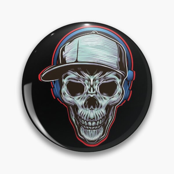 Item preview, Skull With Headphones Cap designed and sold by DELMEO.