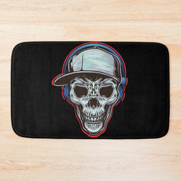 Item preview, Skull With Headphones Cap designed and sold by DELMEO.