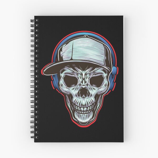 Item preview, Skull With Headphones Cap designed and sold by DELMEO.