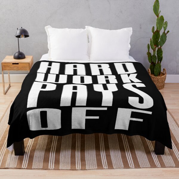 Item preview, Hard Works Pay Off - Motivational Quote Shirt designed and sold by caiquefelino15.