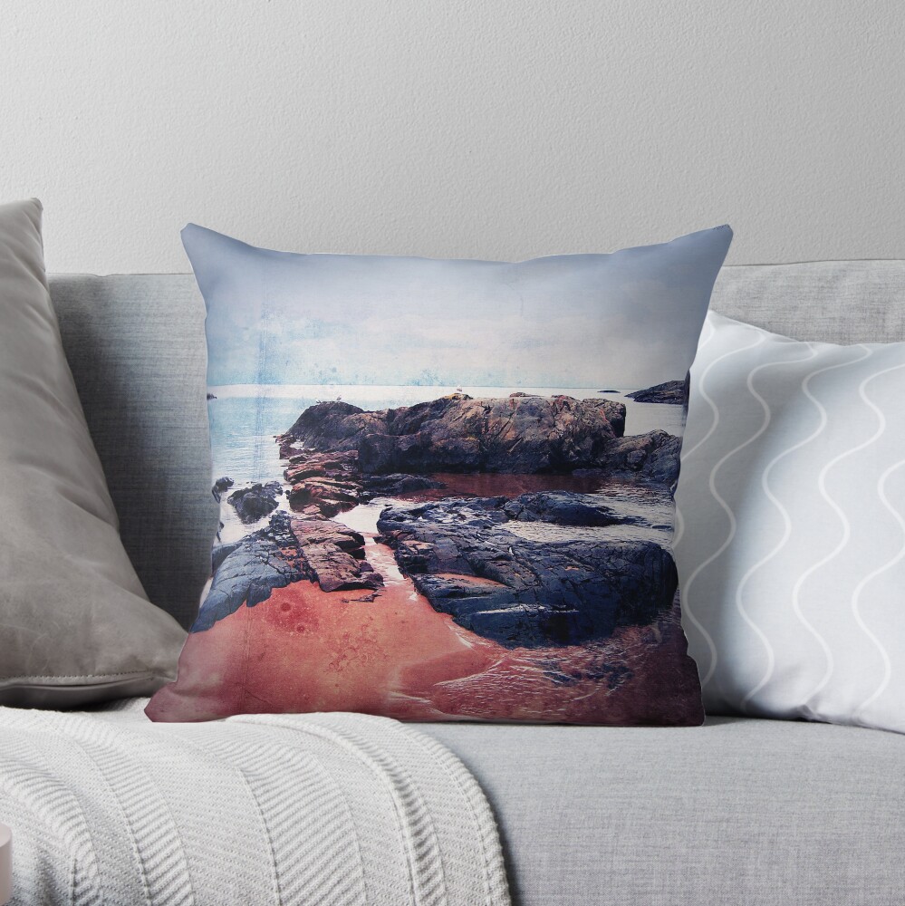 Castles In The Sand Throw Pillow