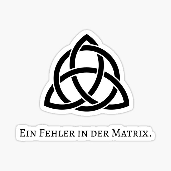"Ein Fehler in der Matrix" - A glitch in the Matrix - Dark Netflix T-Shirt Sticker