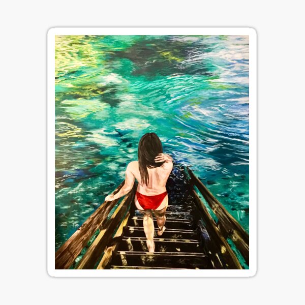 Ginnie Springs, Florida - Brunette Sticker