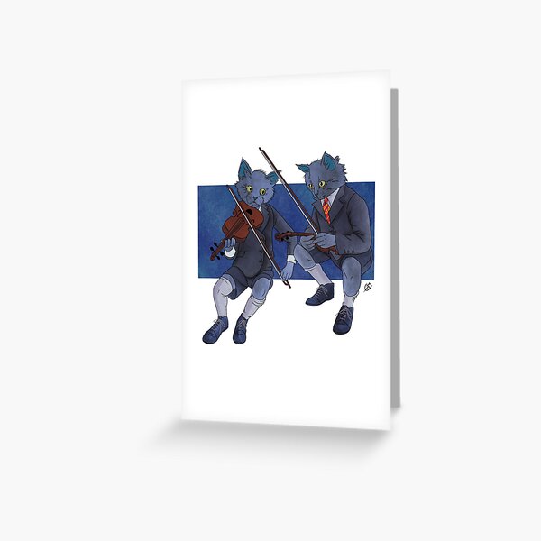Violinist cats Greeting Card