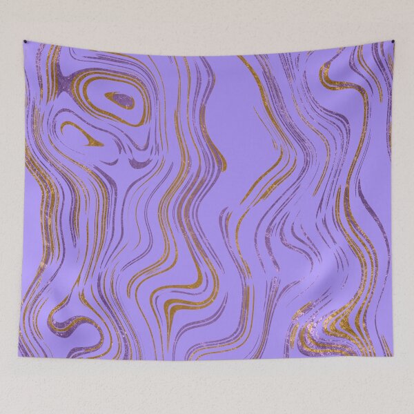 Item preview, Liquid Marble Swirls Purple Gold designed and sold by WisdomInspired.