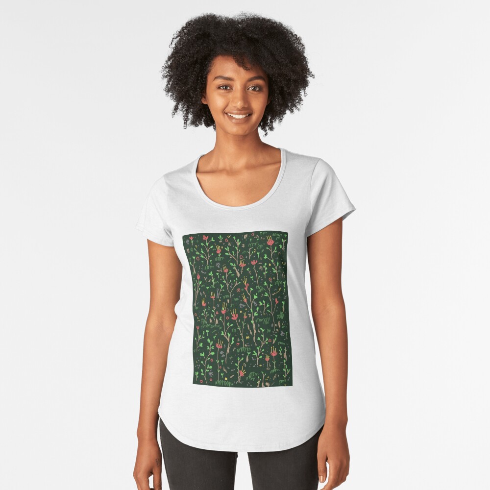 Vista previa del artículo con la obra «Camiseta premium de cuello ancho», diseñado y vendido por SophieCorrigan.