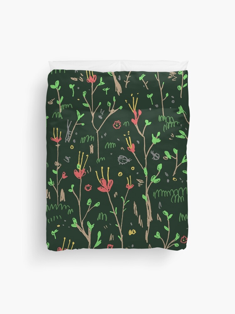 Duvet Cover, Woodland Floor designed and sold by Sophie Corrigan