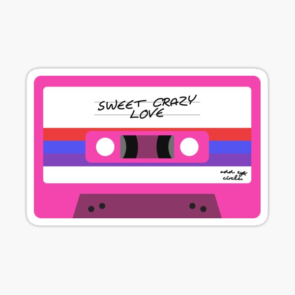loona cassette tape - sweet crazy love (loona odd eye circle) Sticker