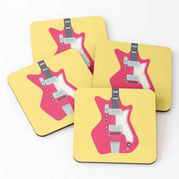 Artikelvorschau, Retro 60s Surf Rock Electric Guitar - Yellow entworfen und verkauft von VoodooCircus.