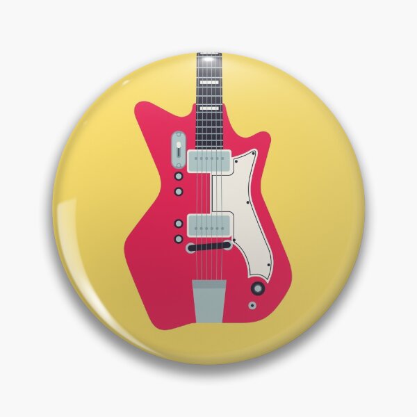 Item preview, Retro 60s Surf Rock Electric Guitar - Yellow designed and sold by VoodooCircus.