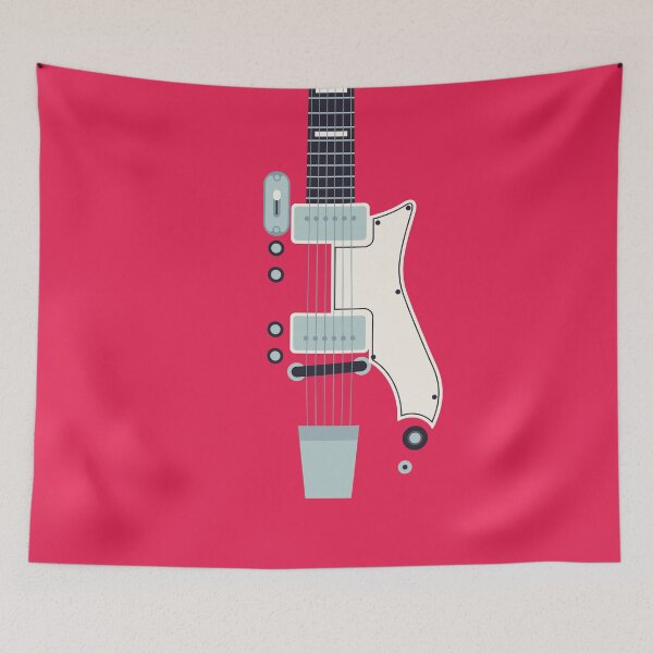 Item preview, Retro 60s Surf Rock Electric Guitar - Red designed and sold by VoodooCircus.