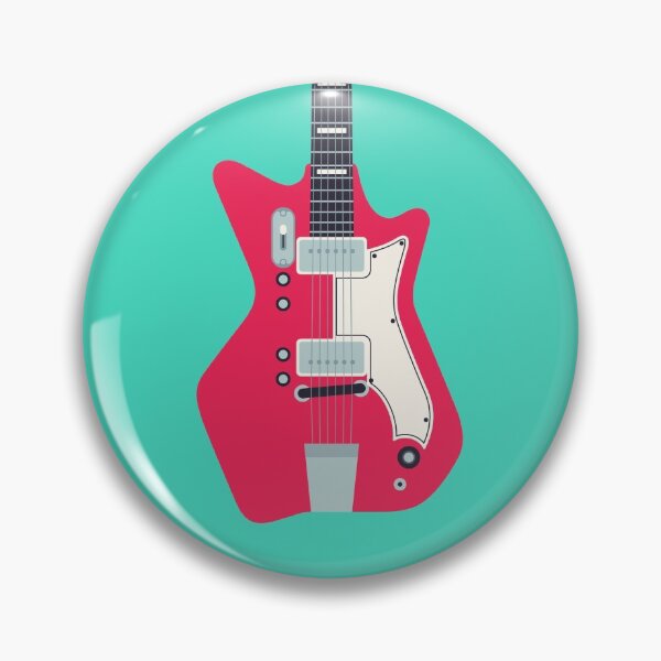 Item preview, Retro 60s Surf Rock Electric Guitar - Aqua designed and sold by VoodooCircus.