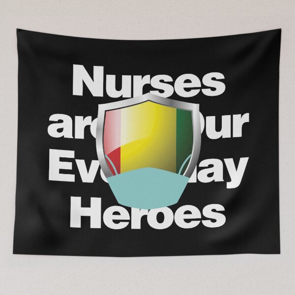 Item preview, Guinea Nurses are Everyday Heroes designed and sold by HelloFromAja.