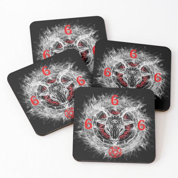 Item preview, Satanic Goat Head Baphomet Circle Satan Symbol  Lucifer Devil designed and sold by TopTeeShop.