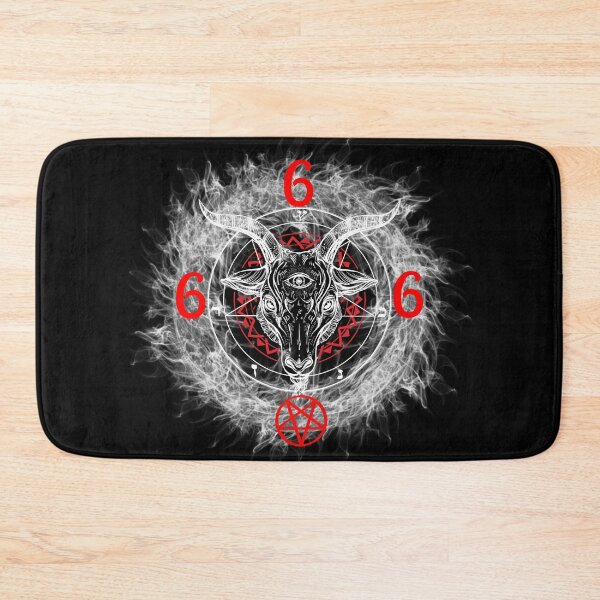 Item preview, Satanic Goat Head Baphomet Circle Satan Symbol  Lucifer Devil designed and sold by TopTeeShop.