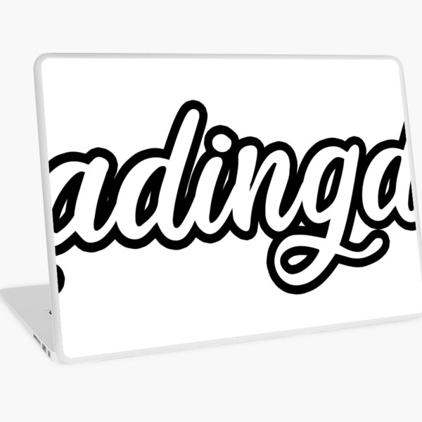 Ja Ja Ding Dong (white) Laptop Skin