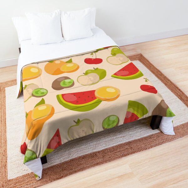 Delicious slices watermelon citrus fruit pattern Comforter