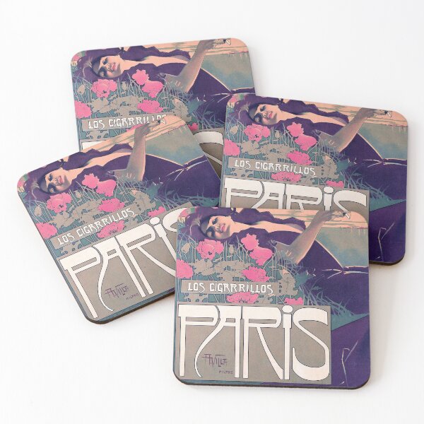 Item preview, Poster Los Cigarillos Paris - A. Villa (new color rendition) designed and sold by DejaVuStudio.