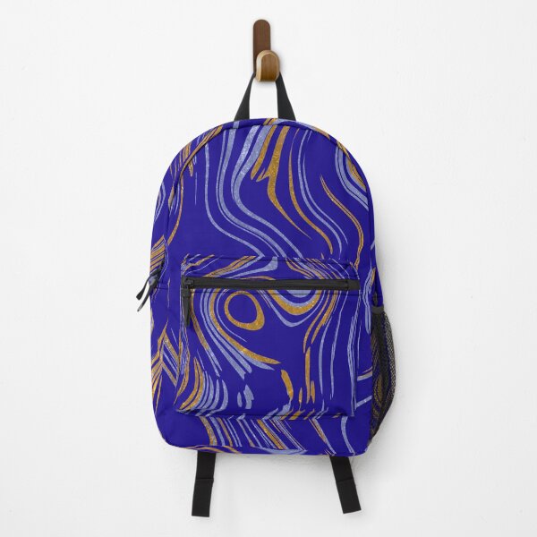 Item preview, Liquid Marble Swirls Blue Gold designed and sold by WisdomInspired.