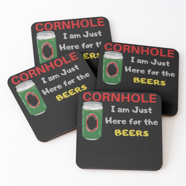 Item preview, I am just here for the Beers Cornhole Fan or Player Design designed and sold by miguelaud.