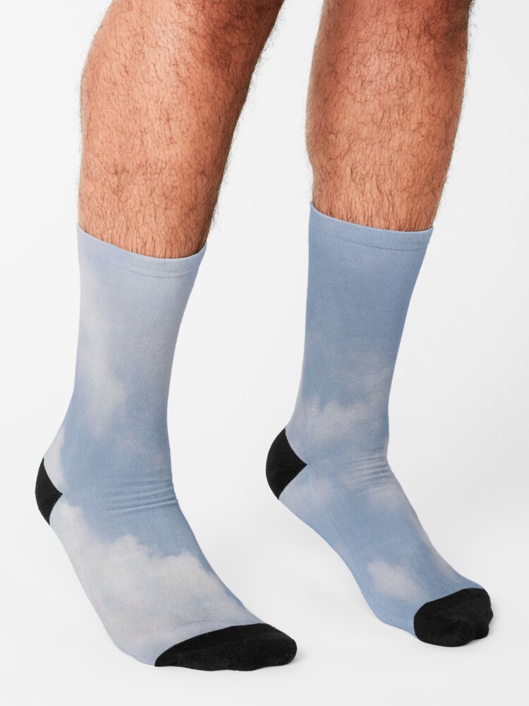 Alternate view of Blue and White Cloudy Sky Socks