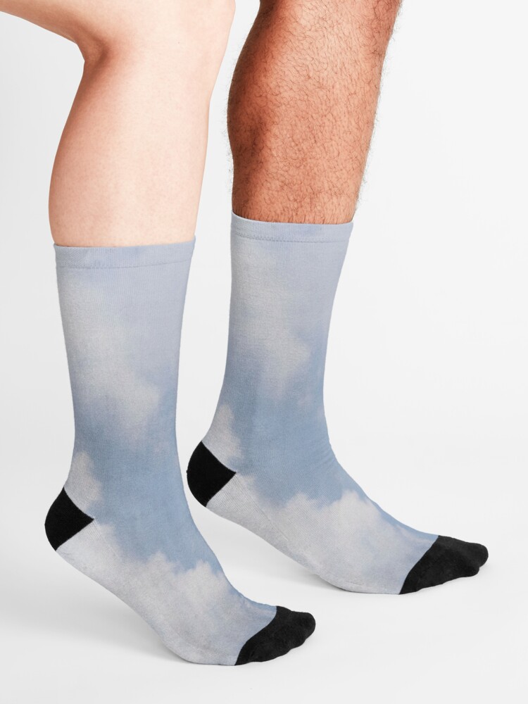 Alternate view of Blue and White Cloudy Sky Socks