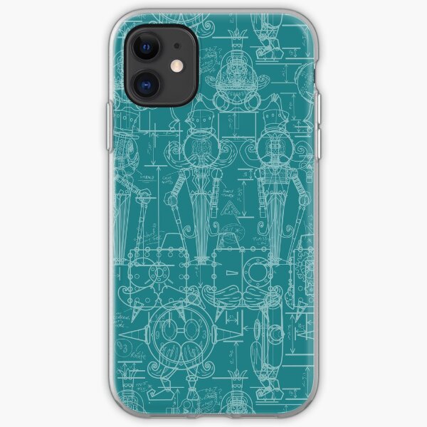 Mechtorian Plans ( Teal Version ) iPhone Soft Case