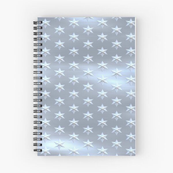 Item preview, silver blue brushed starfield designed and sold by Sybille-Yates.