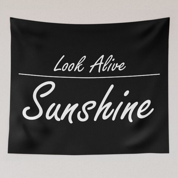 Item preview, Look Alive Sunshine (Black Background) designed and sold by Charloote.